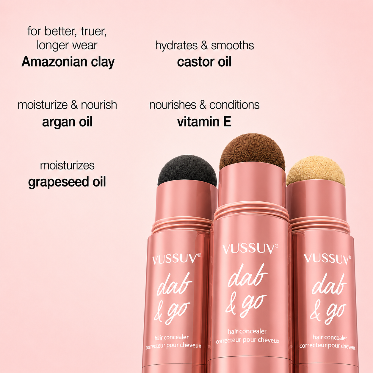 VUSSUV® shape tape dab & go hair concealer