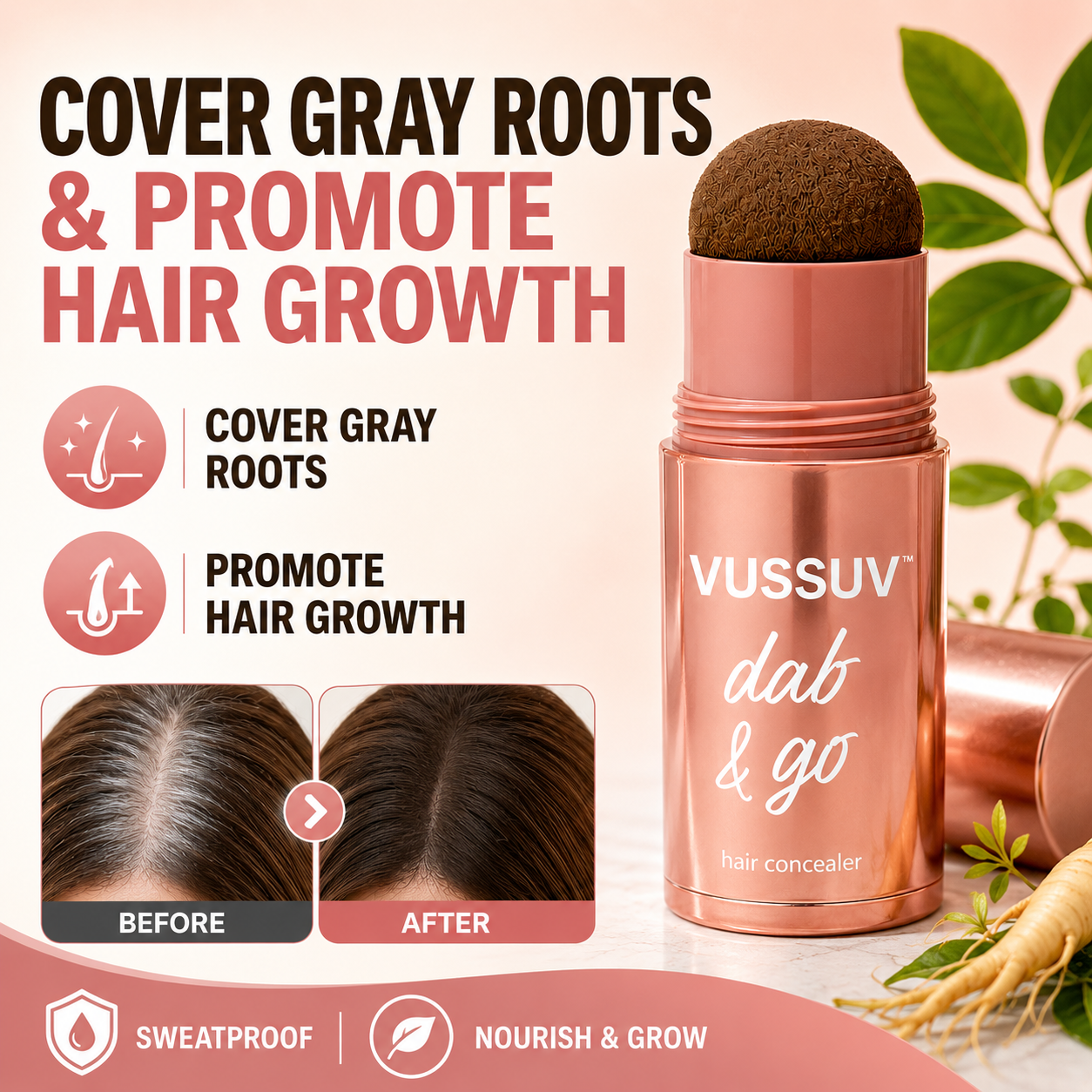 VUSSUV® shape tape dab & go hair concealer