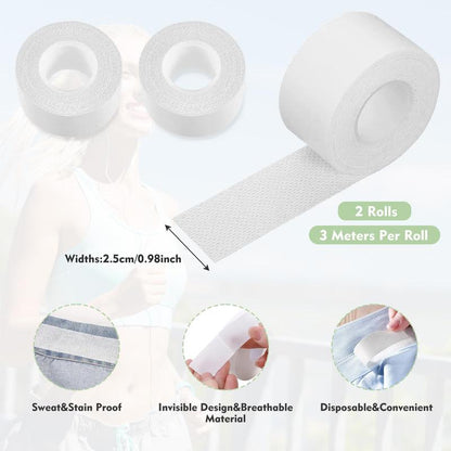 VUSSUV® Disposable Sweat Pads Collar Protectors for Shirts (1.18")